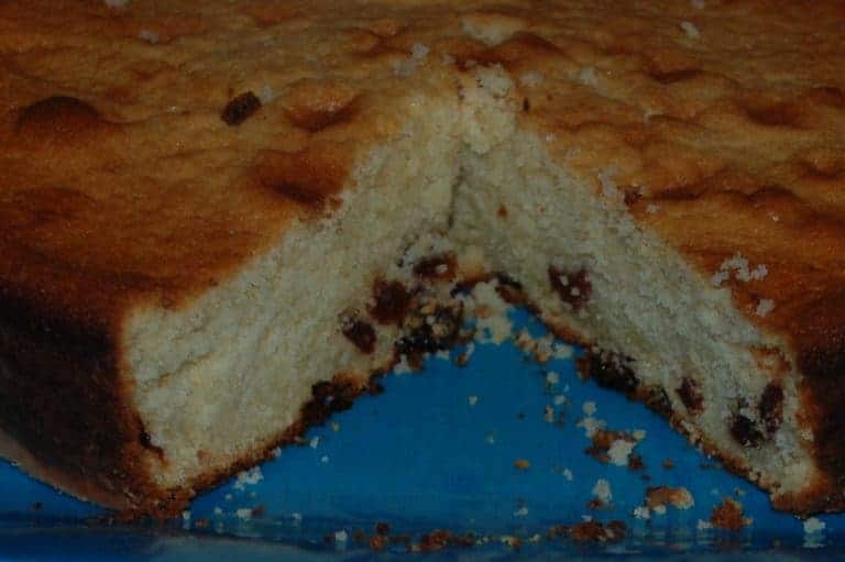 Bajan Pudding (Plain cake with cherries) International Cuisine