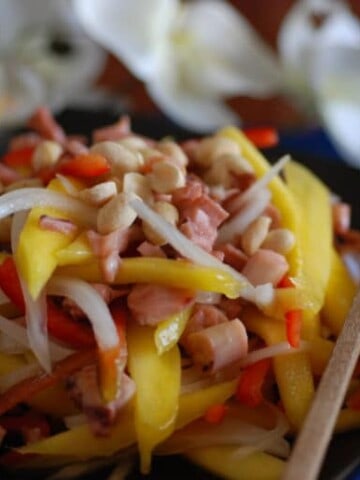 Cambodia Squid and mango salad