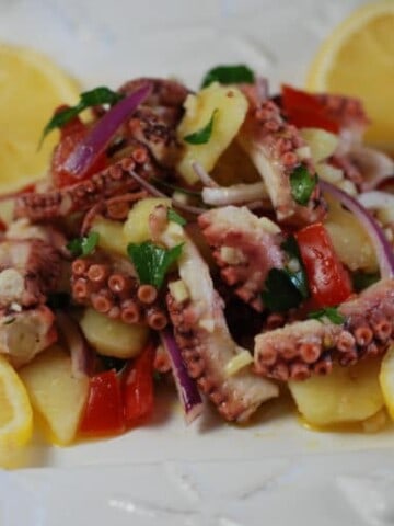 Croatia octopus salad