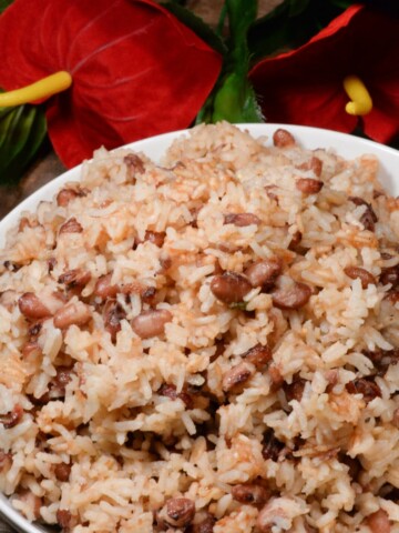 Haitian red beans and rice