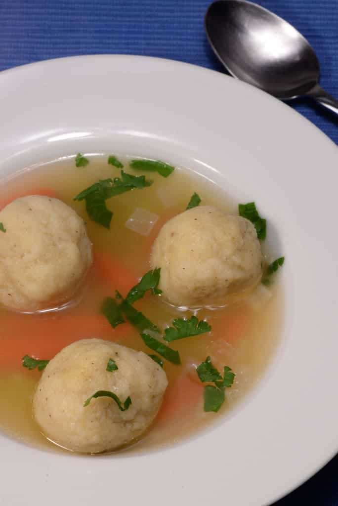 Israeli matzo ball soup