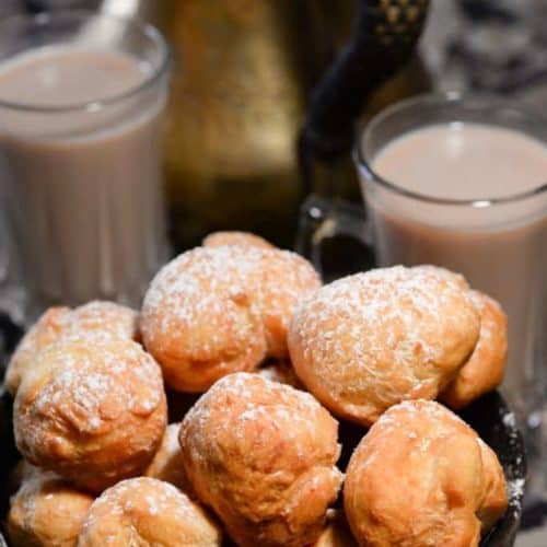 Kazakh Baursak (Fried Dough) International Cuisine