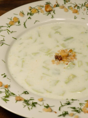 Macedonian cucumber soup