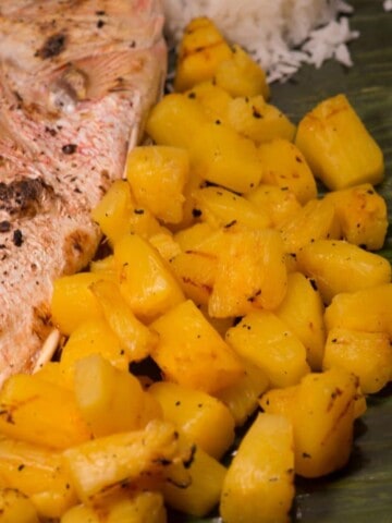 Marshallese grilled pineapple