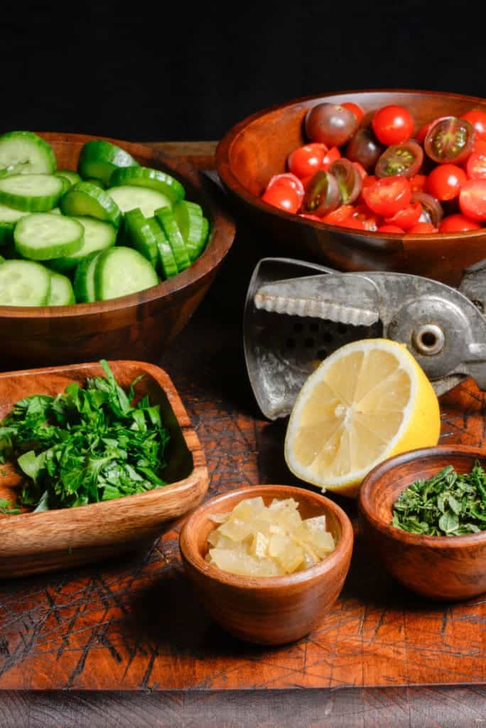 Omani Salad Ingredients