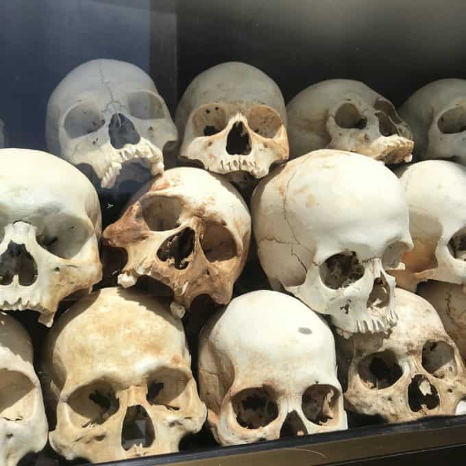 a pile of skulls 