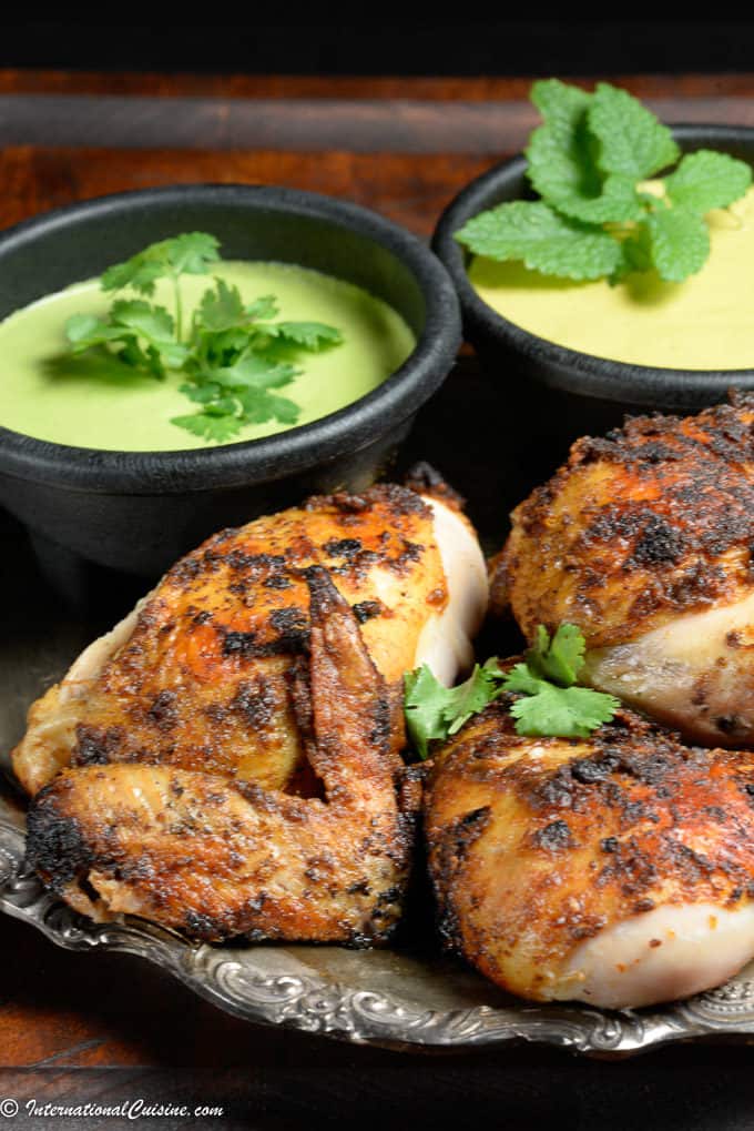 4 pieces of grilled pollo a la brasa - peruvian chicken 