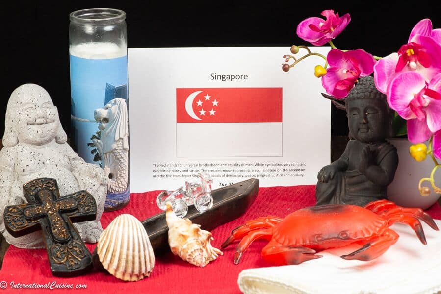 Symbols of Singapore. 