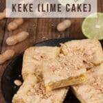 a plateful of lime cake